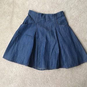 Urban Outfitters Cooperative Denim Skirt, 0